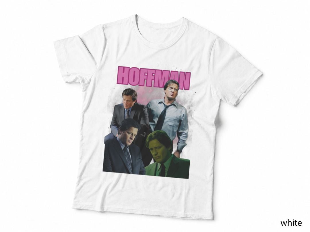 Mark Hoffman Saw X T-Shirt, Retro Horror Movie Homage, Pink Splash Design