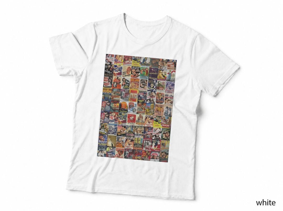 Humphrey Bogart Movie Posters T-Shirt, Vintage Classic Film