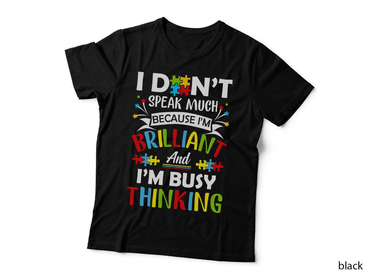 I M Busy Thinking Shirt, Inspirational, Celebration, Bold Colors, Gift T-Shirt