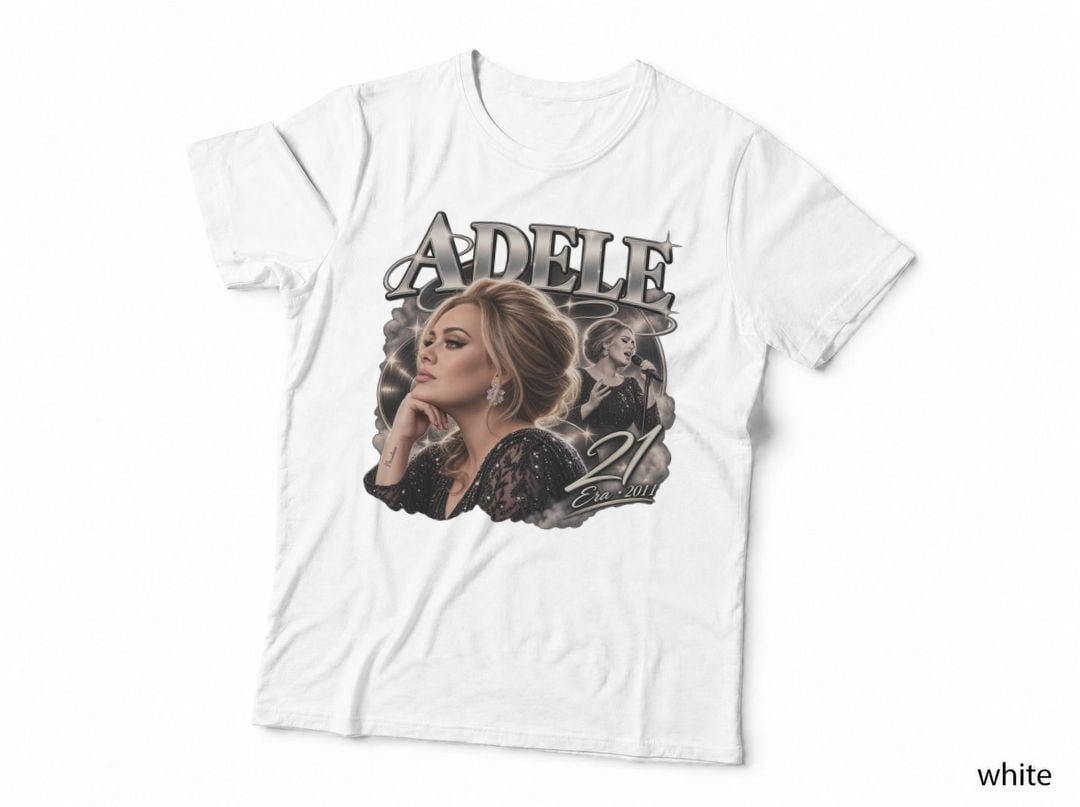 Adele 21 Era 2011 British Soul Pop RNB Singer Music T-Shirt Hoodie Concert