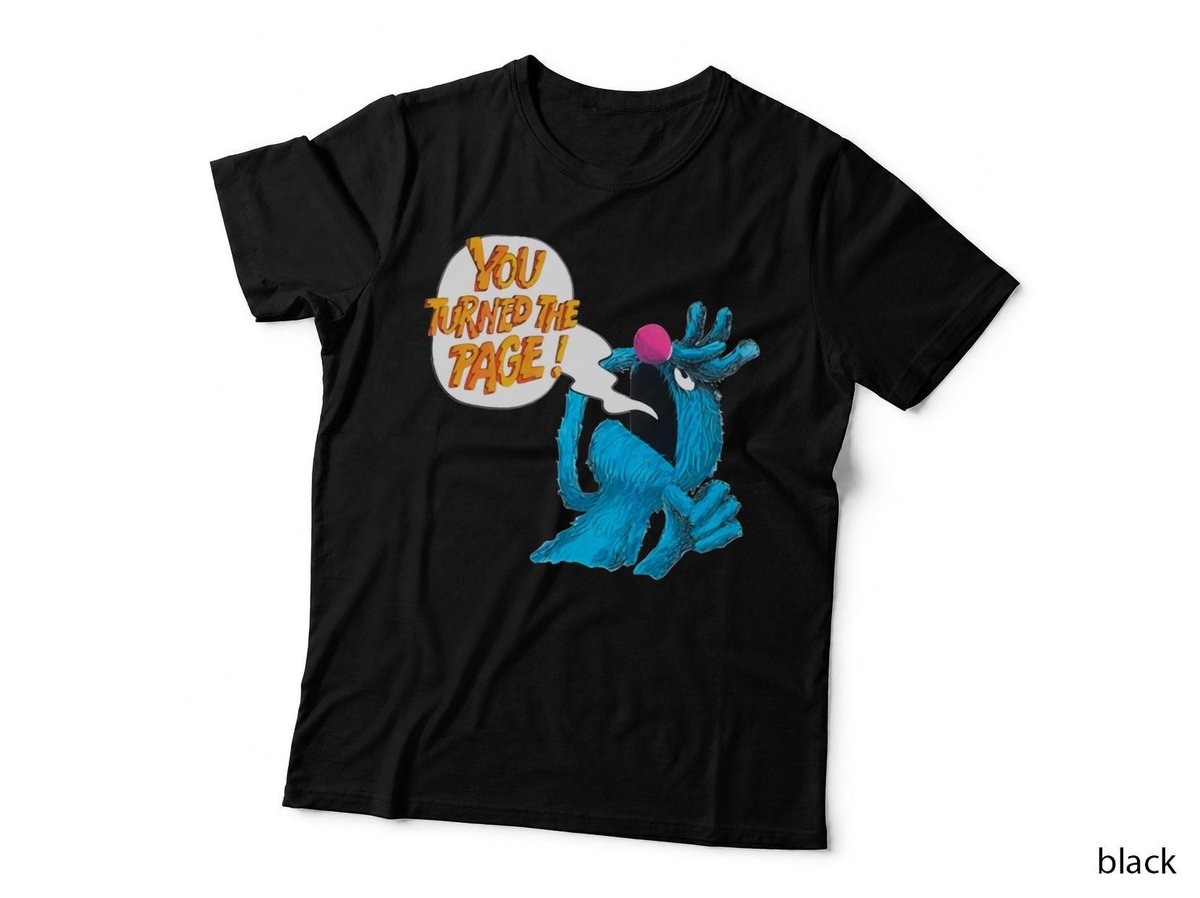 You Turned the Page Fuzzy Monster T-Shirt, Funny Reading Lover, Novelty
