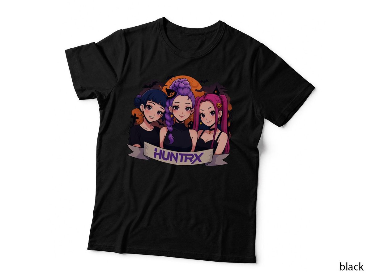 Halloween Witch Trio T-Shirt, Spooky Party Costume, HUNTRX