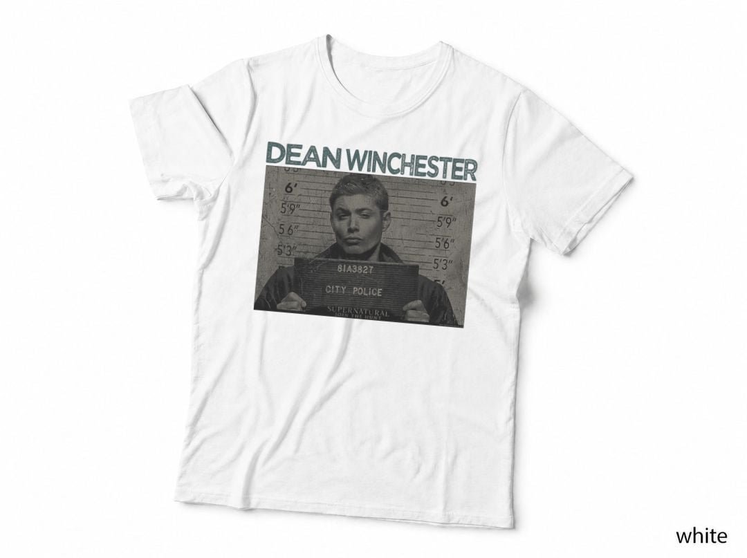 Dean Winchester Mug Shot City Police T-Shirt, Supernatural Fan, Join the Hunt