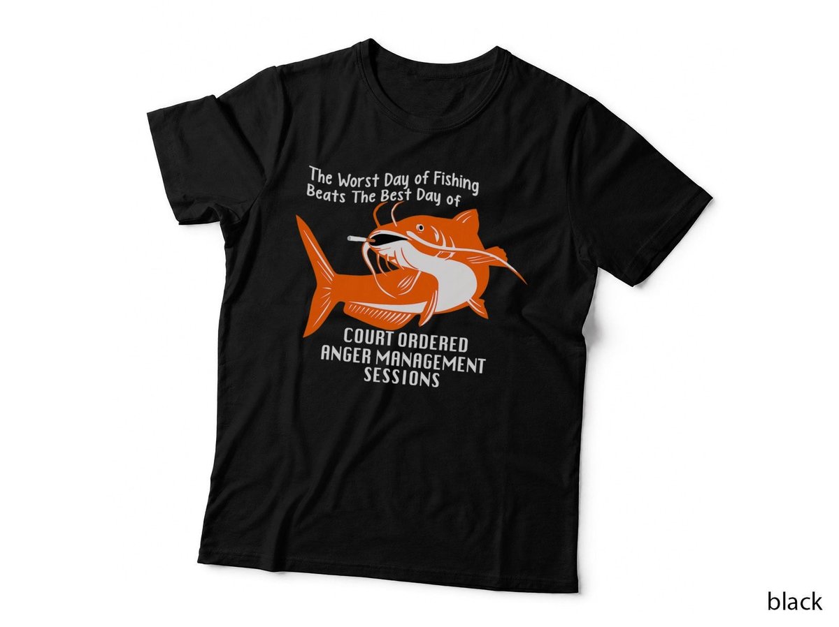 Catfish Smoking Cigarette T-Shirt, Funny Sarcasm, Pet Lover Apparel