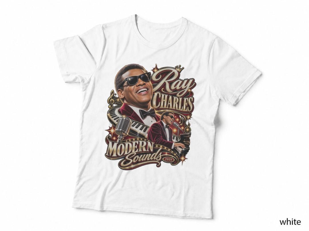 Ray Charles Modern Sounds Soul Piano Jazz Music Singer T-Shirt Hoodie Vintage