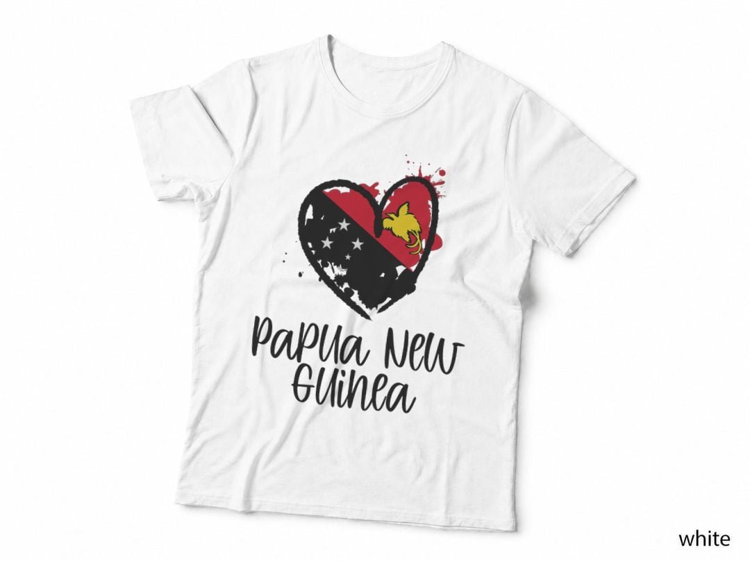Papua New Guinea Heart Art Cool Oceania English Papuan Gift T-Shirt