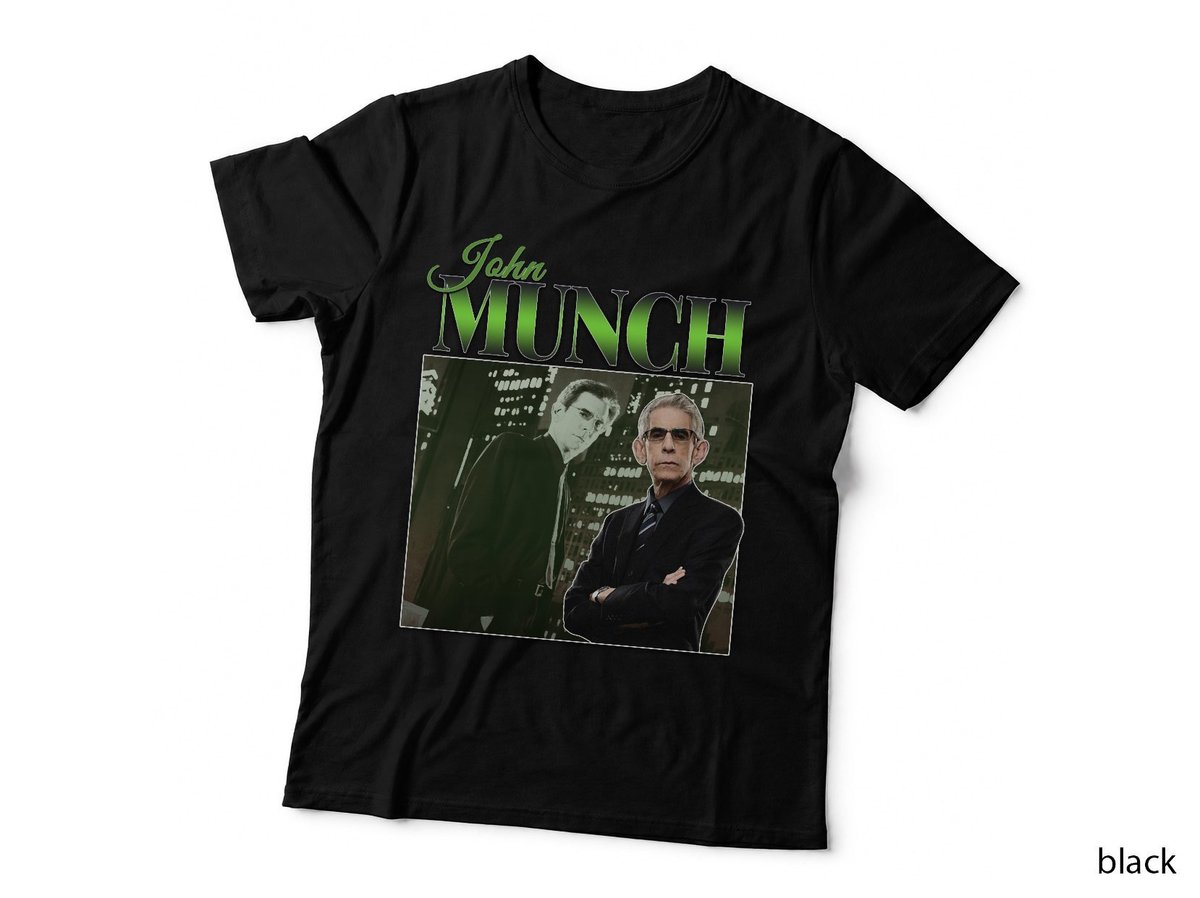 John Munch T-Shirt, Law & Order SVU Theme, Crime Drama Fan Art