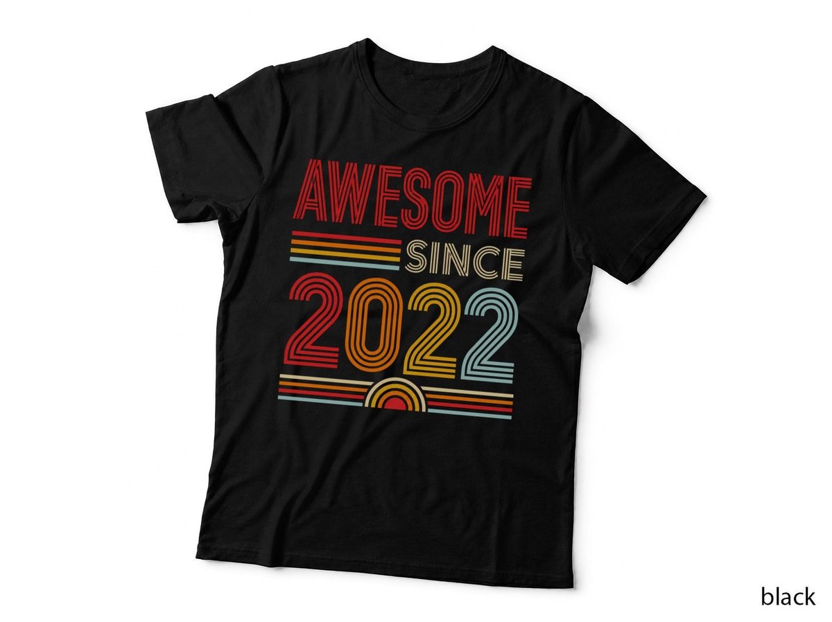 Awesome Since 2022 4th Birthday T-Shirt Hoodie Born 2022 Gift Boys Girls Kids