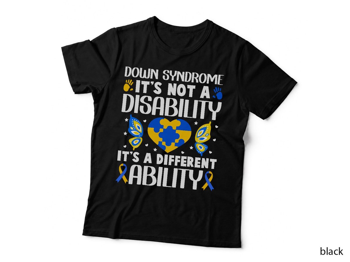 Down Syndrome Awareness T-Shirt, Be Kind Puzzle Heart, Ability Not Disability