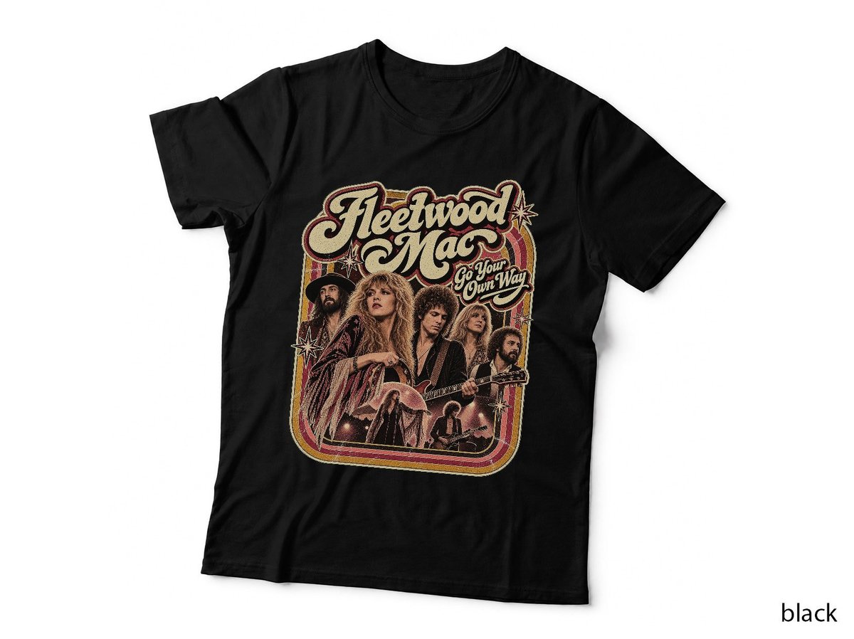 Stevie Mac Vintage Soft Rock Go Your Own Way Band T-Shirt