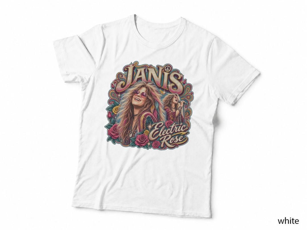Janis Joplin Electric Rose Psychedelic Rock Hippie Concert T-Shirt Hoodie