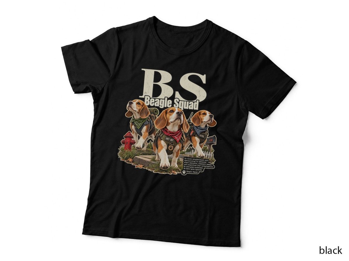 BS Beagle Squad Funny Beagle Lover Dog Patrol Hunting Dog T-Shirt Hoodie