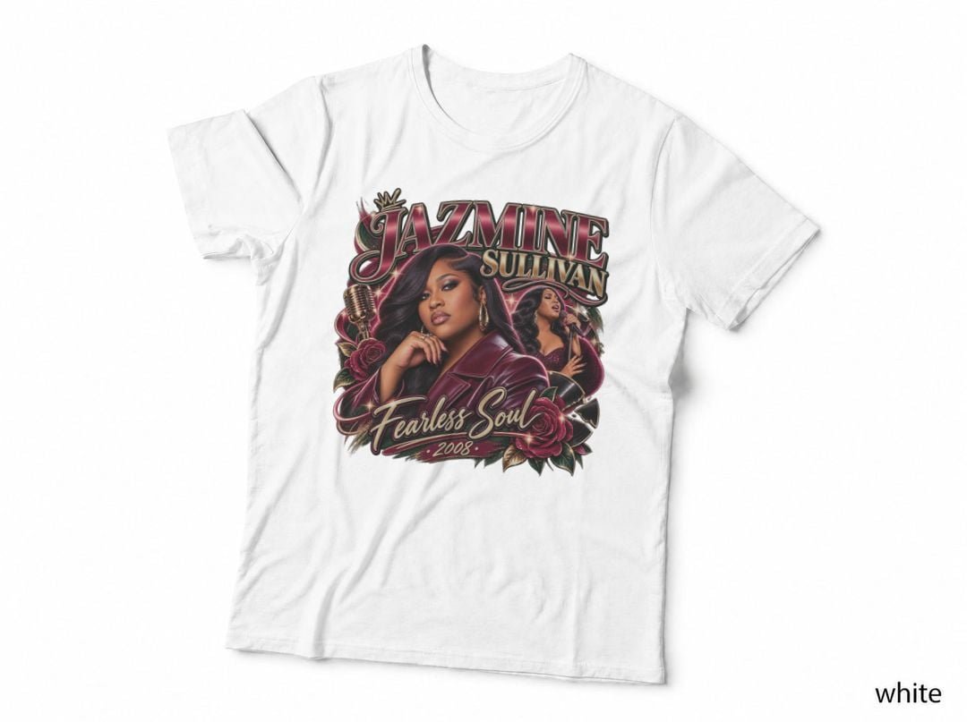 Jazmine Sullivan Fearless 2008 Neo Soul RNB Singer Music T-Shirt Hoodie Concert