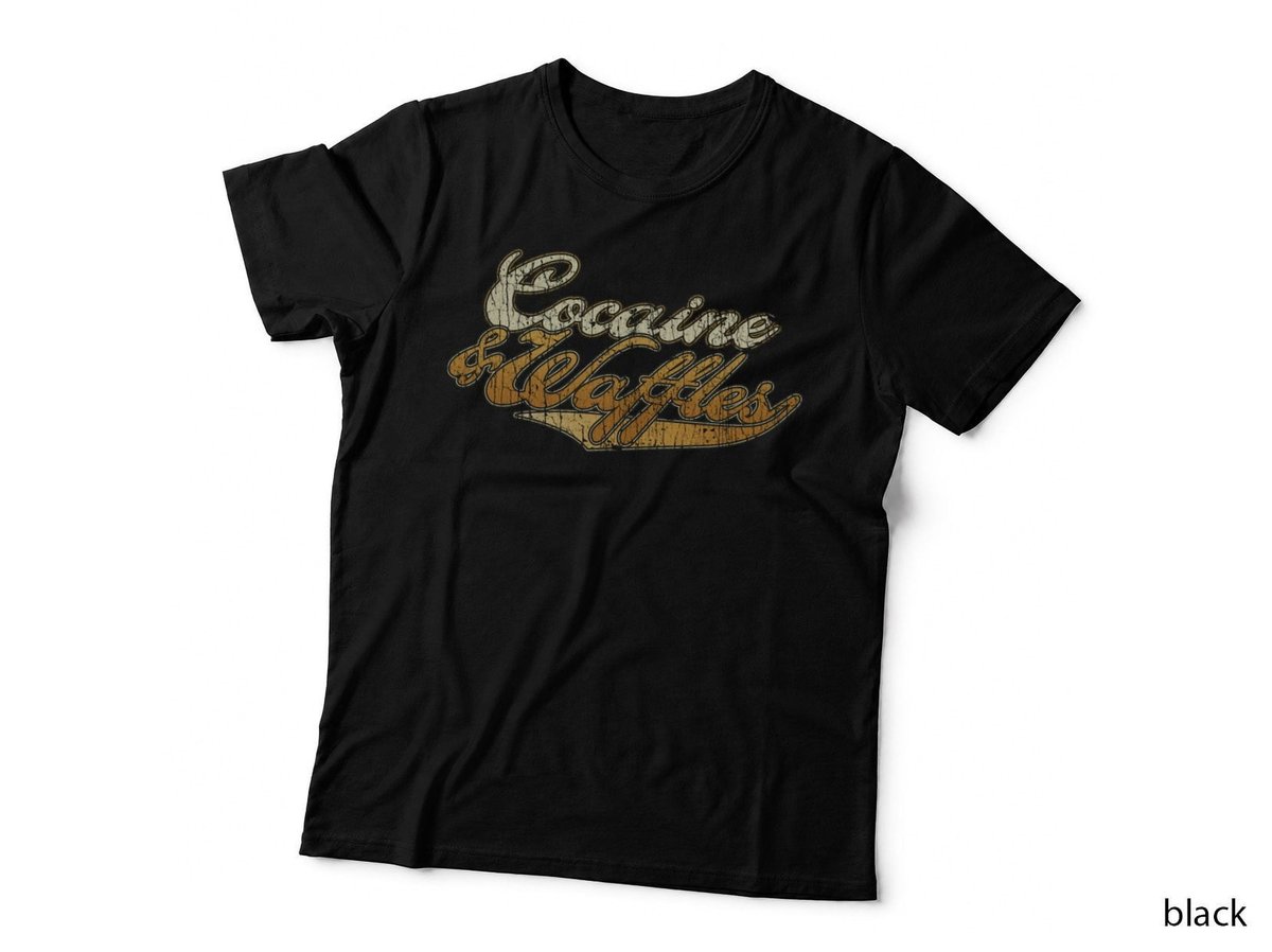 Cocaine Waffles T-Shirt, 2000s Drug Culture, Retro 80s Style