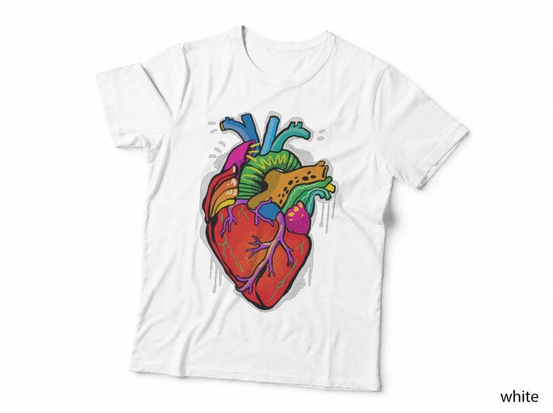 Pop Art Anatomical Heart Cardiologist Nurse Heart Surgeon T-Shirt