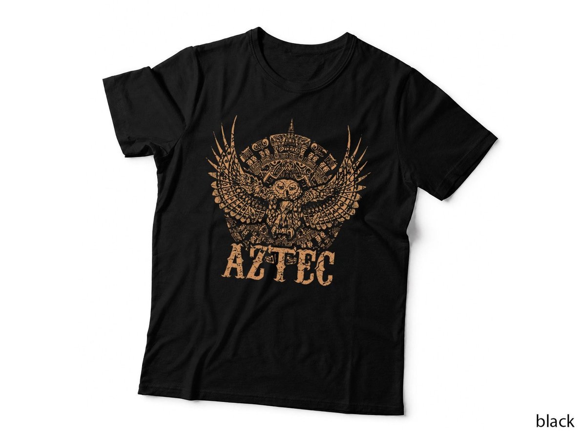 Aztec Warrior King Mexican Native Art Maya Mayans T-Shirt
