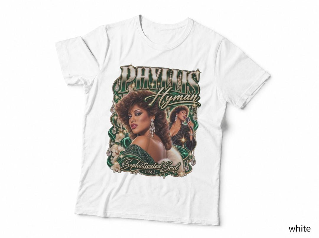 Phyllis Hyman Sophisticated Soul 1981 R&B Music Singer T-Shirt Hoodie Vintage