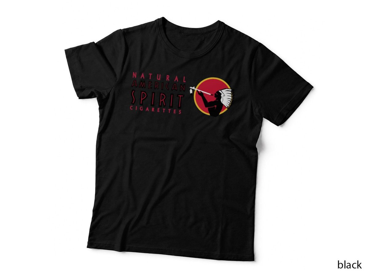 Natural American Spirit T-Shirt, Vintage Brand Parody, Retro Americana Style