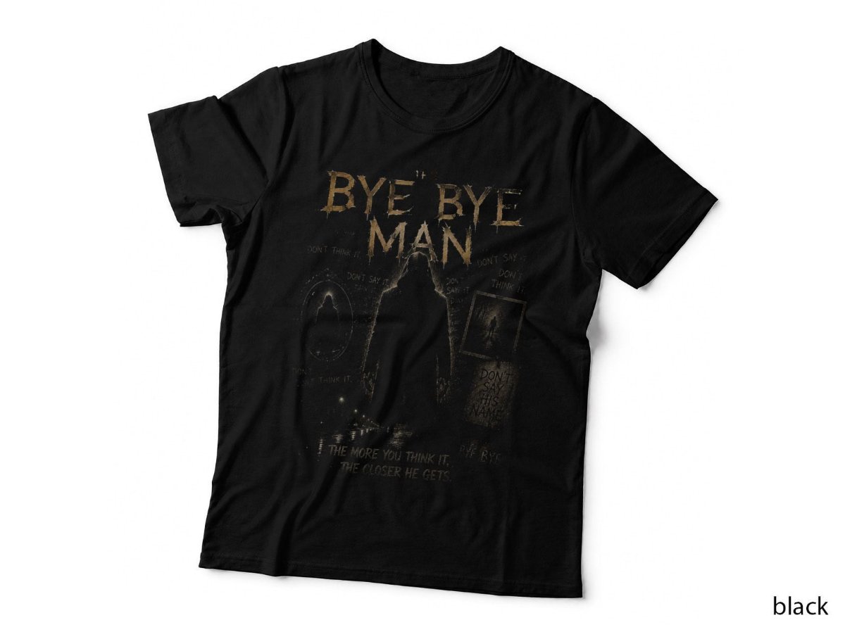 The Bye Bye Man Shadow T-Shirt, Vintage Horror Movie Scary Halftone Hoodie
