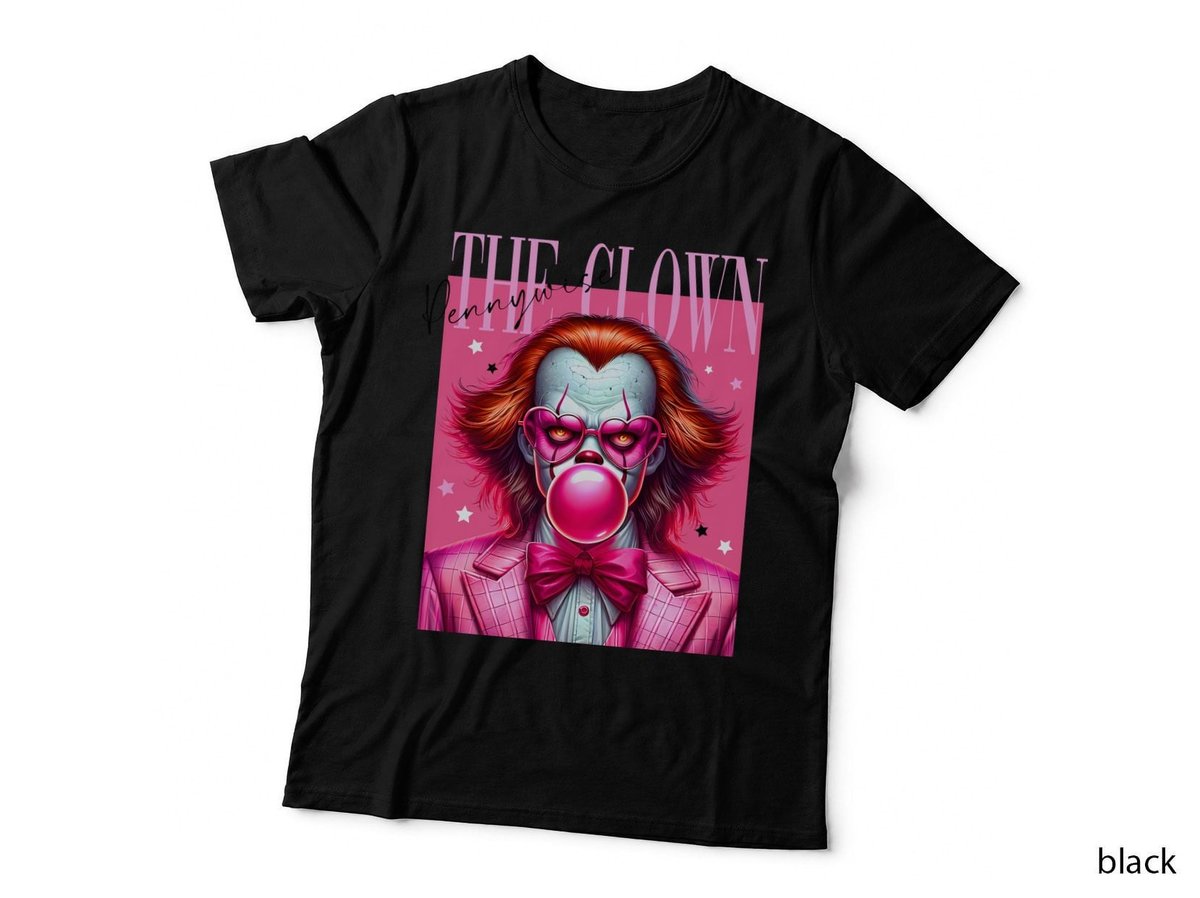 Pennywise The Clown Bubblegum T-Shirt, Halloween Horror Icon