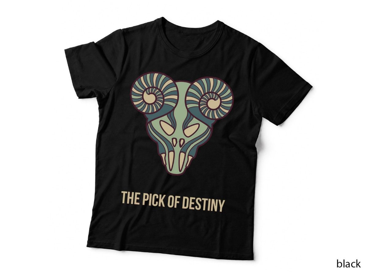 Pick Of Destiny T-Shirt, Ram Skull Horns Rock Music Film Metal Hoodie