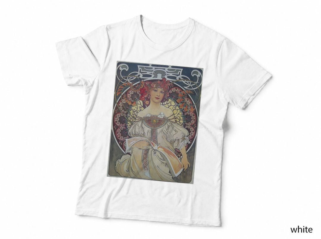 Daydream Mucha Dream Art Fantasy Elegant Nouveau T-Shirt