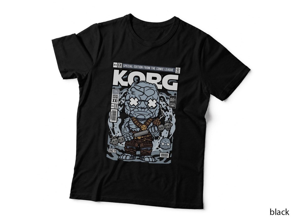 Korg Ragnarok T-Shirt, Comic League Art, Retro Gaming Style
