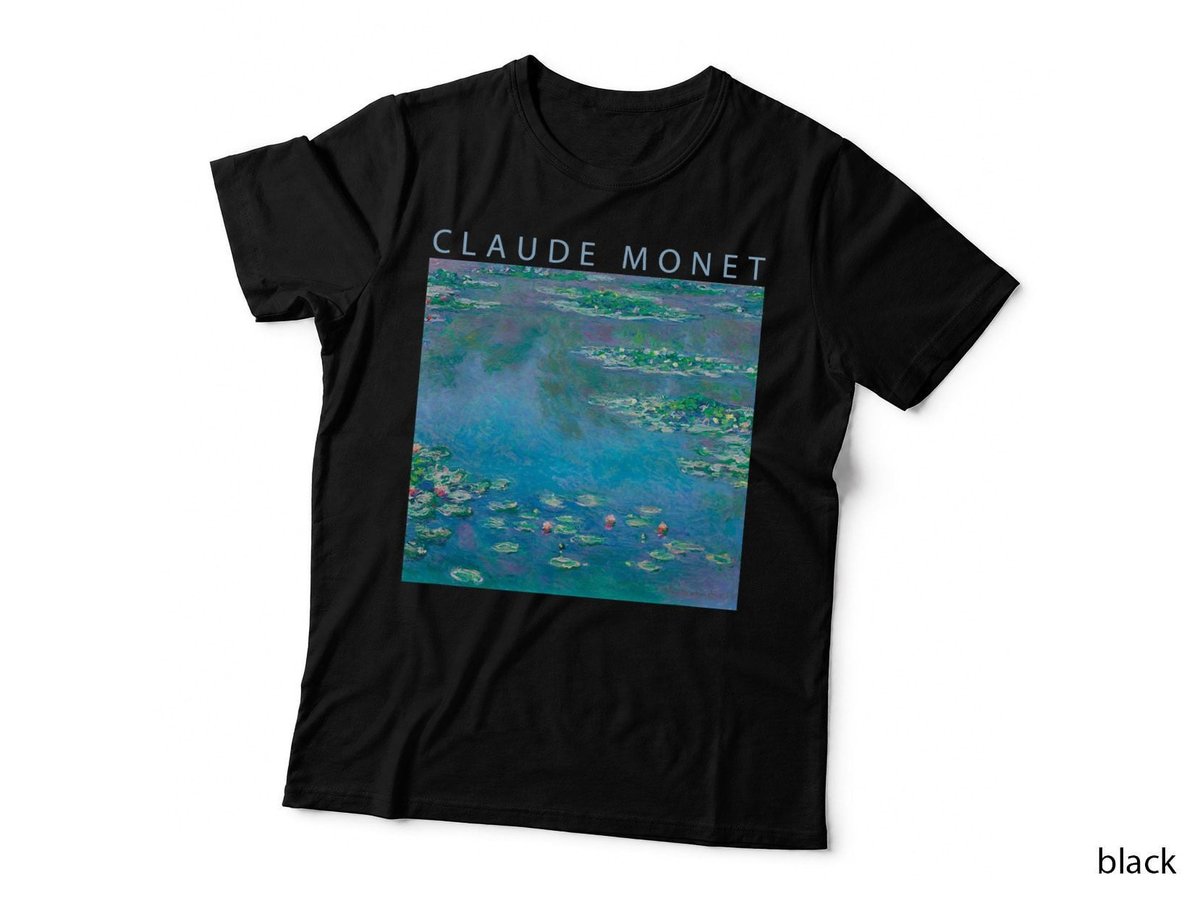 Claude Monet Funny T-Shirt, Water Lilies, Impressionism, Painting Art