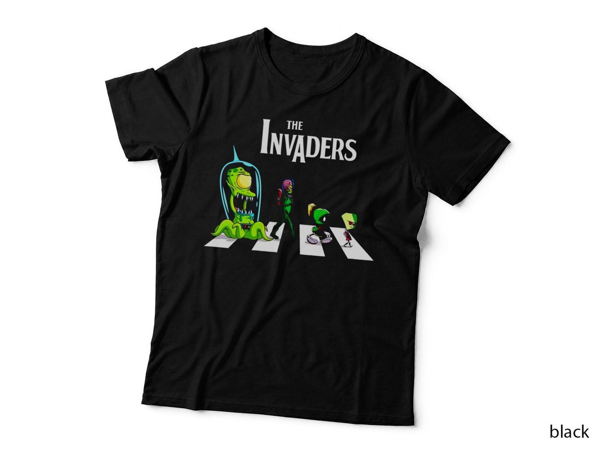Alien Abbey Road T-Shirt, Sci-Fi Invasion, Space Traveler Apparel
