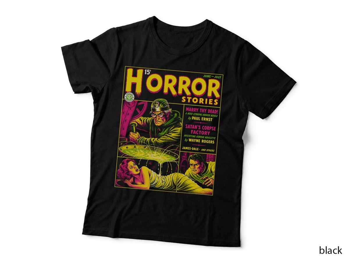 Horror Stories Pulp Magazine Comic Book Gothic T-Shirt Hoodie Vintage Gift