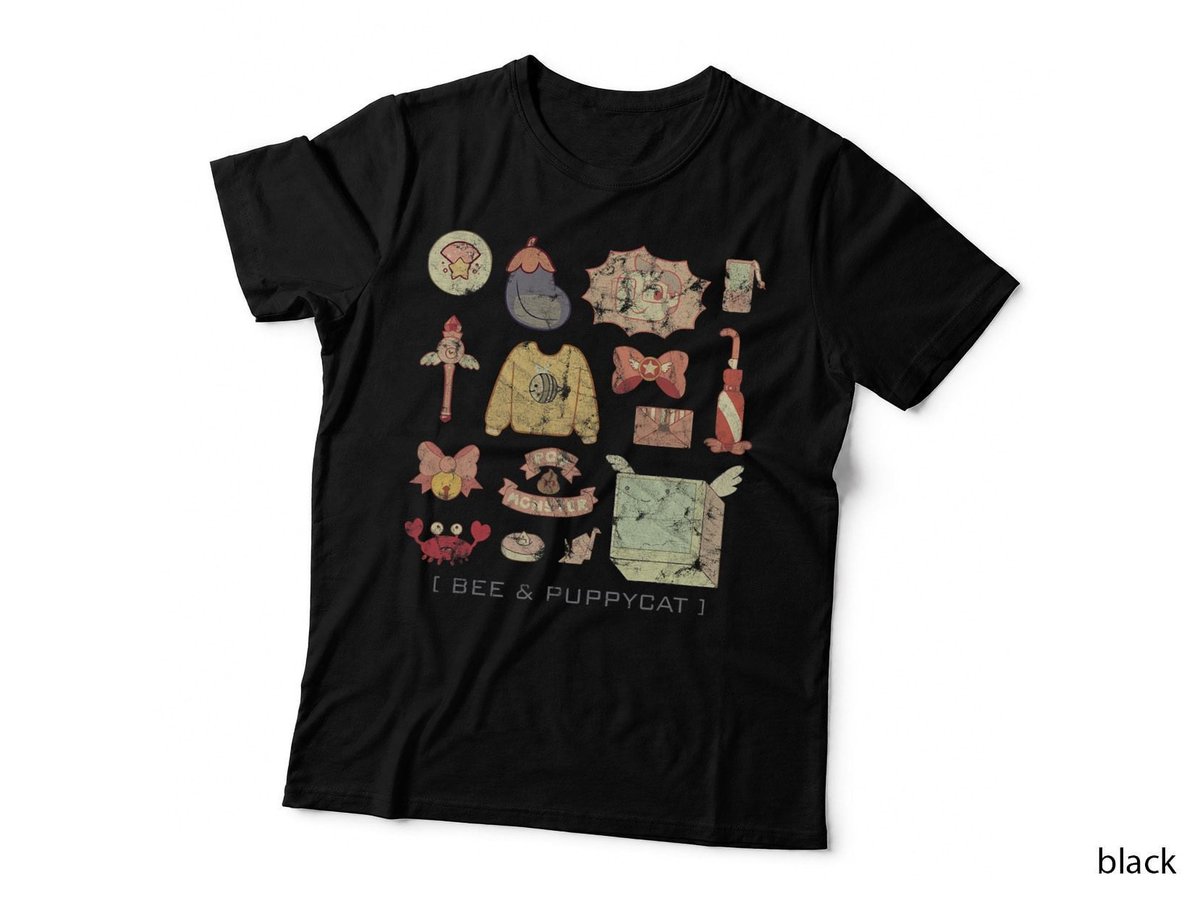 Bee And Puppycat Crab Poo Monster Cute Pink Purple T-Shirt