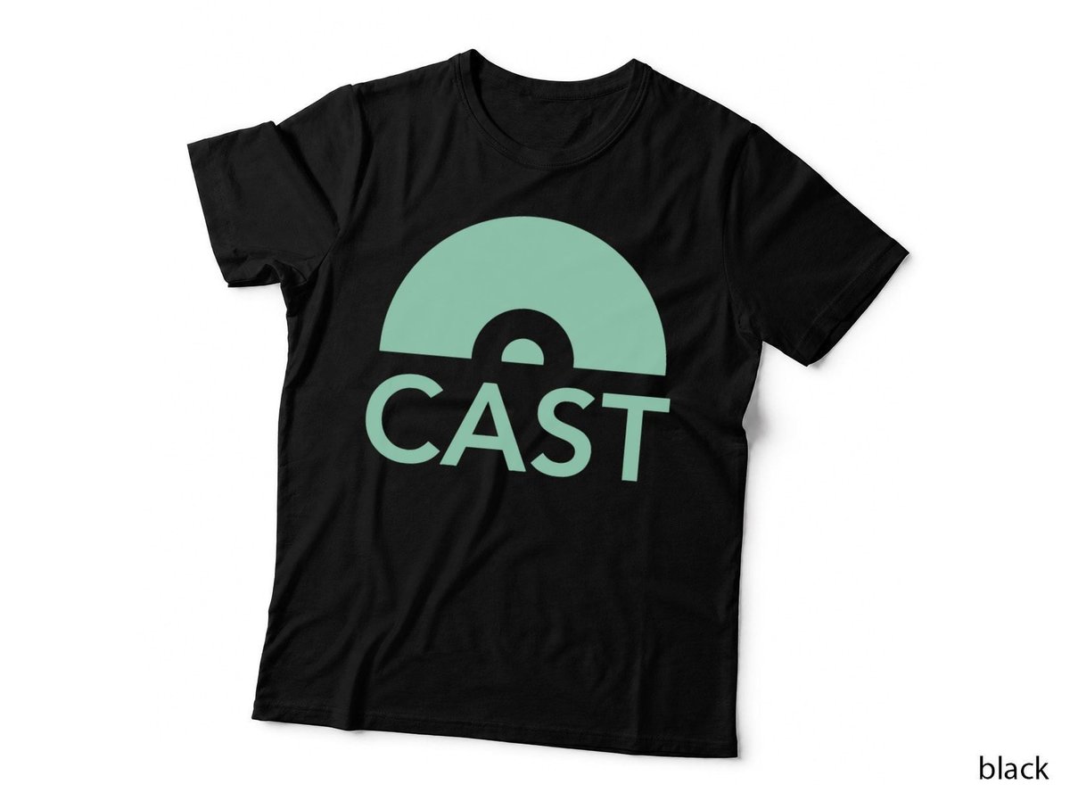 Cast Minimal Logo T-Shirt, Clean Mint Graphic, Podcast Streaming Fan