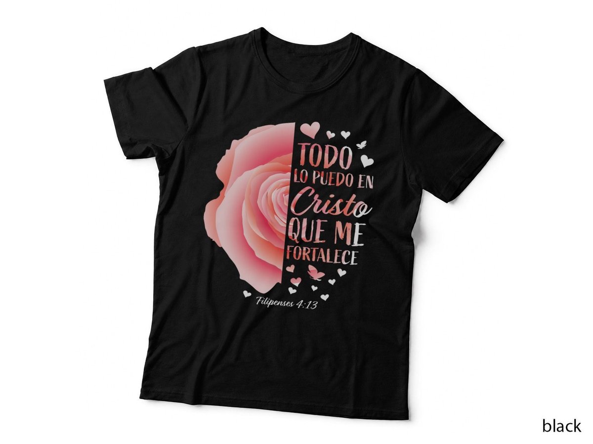 Christian Gifts Women Spanish Bible Verse Sayings Religious T-Shirt