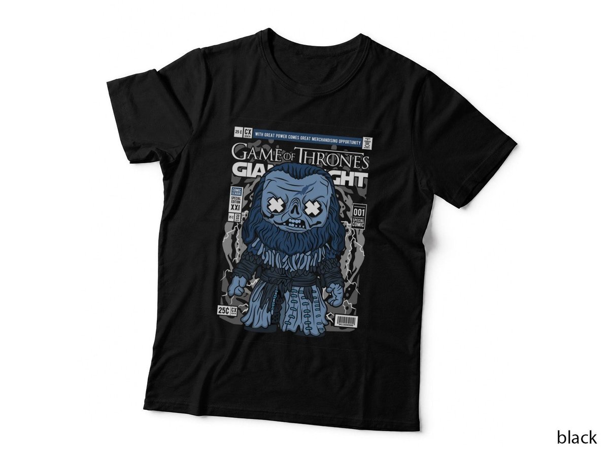 Giant Wight Game of Thrones T-Shirt, Gothic Horror Merch