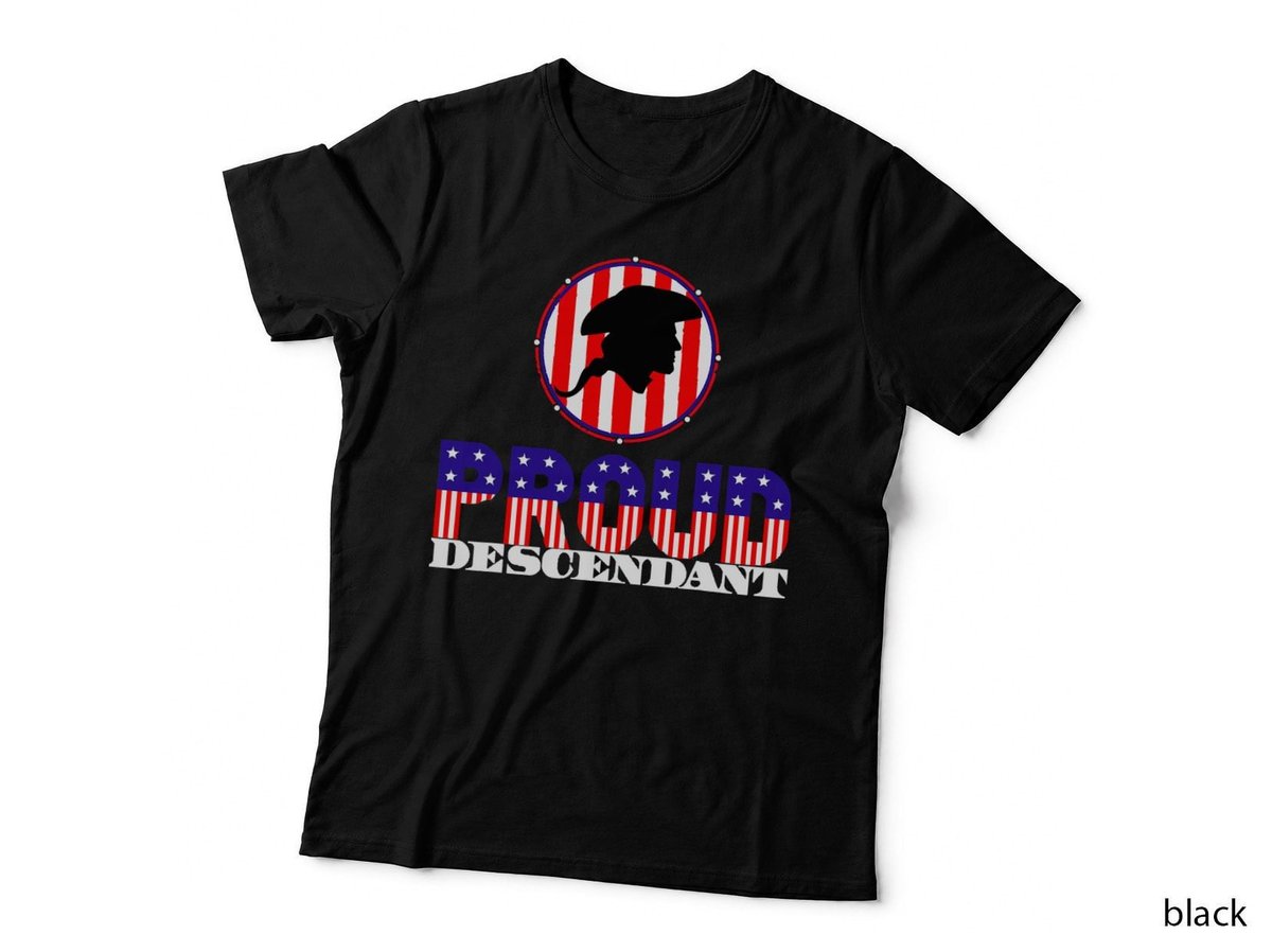 Proud Descendant of American Revolution Veteran T-Shirt, Patriotic