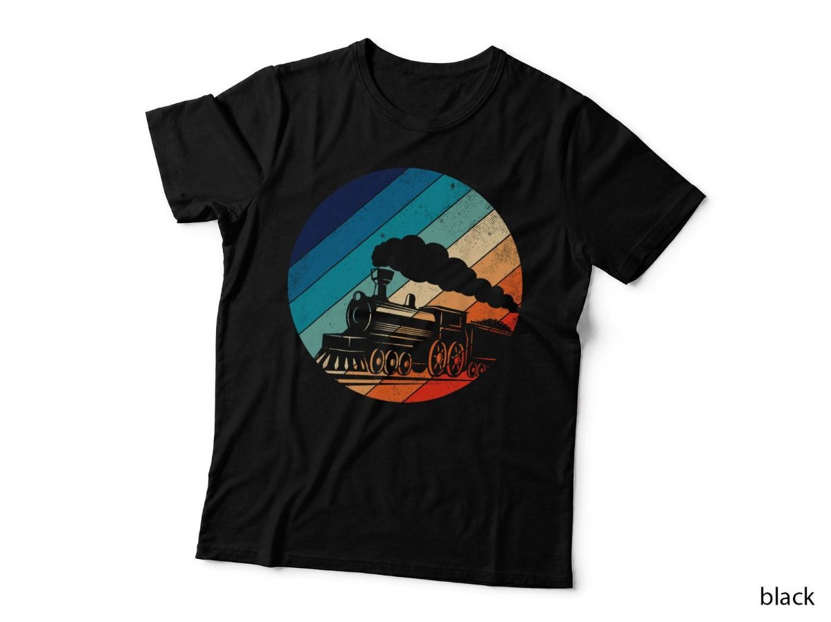Train Railroad Vintage Locomotive Old Model T-Shirt, Steam Engine Hoodie