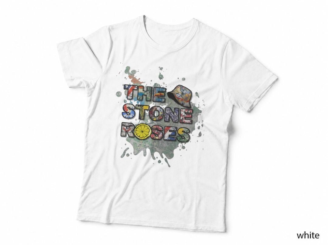 The Stone Roses Lemon Paint Splatter Madchester T-Shirt