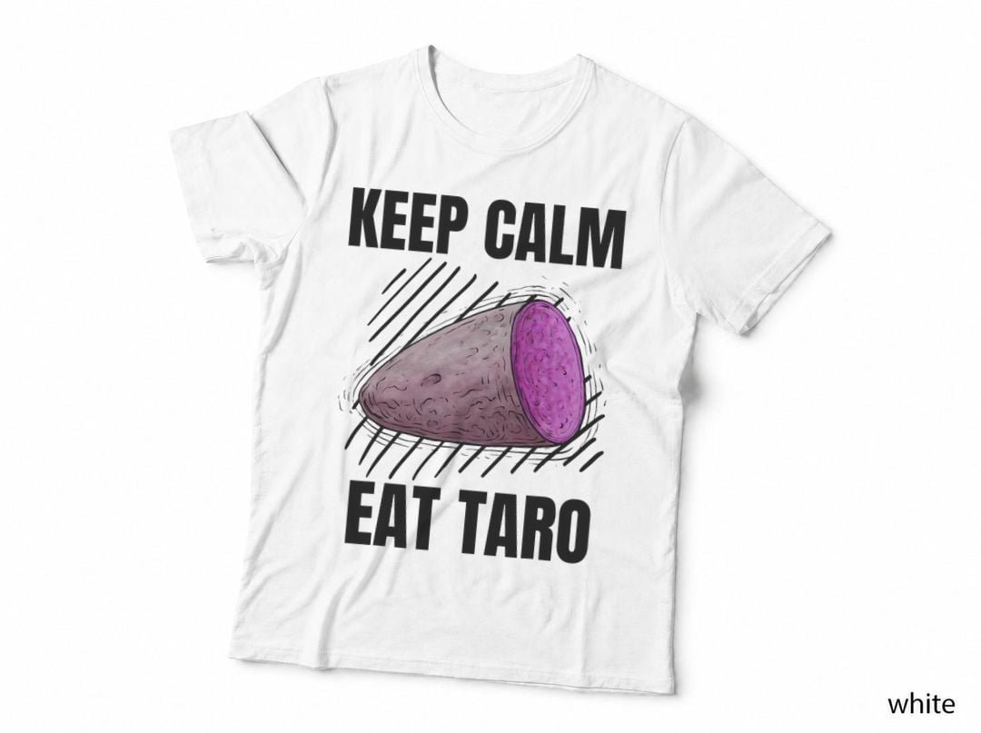 Keep Calm Eat Taro Vintage Grunge Taro Lover T-Shirt