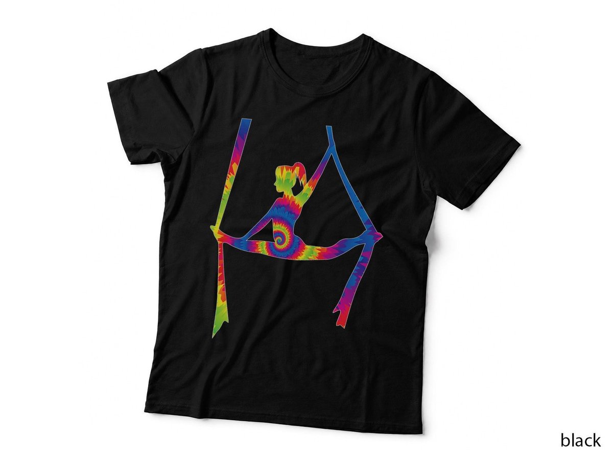 Aerial Silks Dancer Trapeze T-Shirt, Acrobatic Art, Air Yoga Apparel