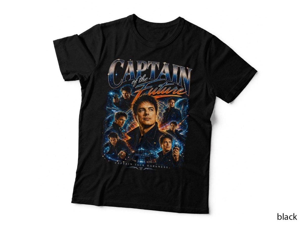 Torchwood Captain Jack Harkness Vintage Sci Fi Halftone T-Shirt, Hoodie