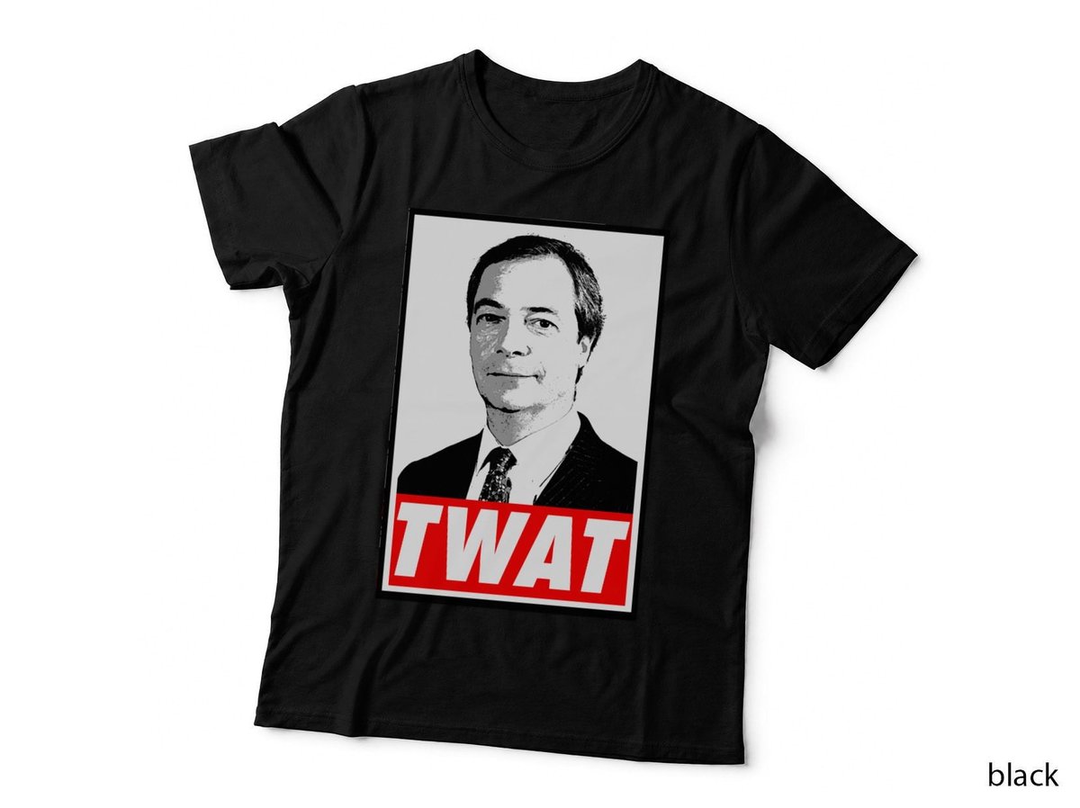 Nigel Farage Obey-Style Stencil Portrait, Bold Slogan, Political T-Shirt