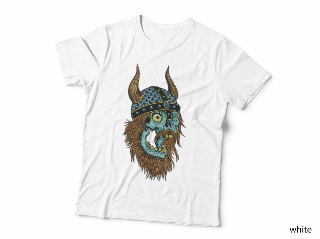 Norse Viking Skull Traditional Tattoo art Graphic T-Shirt