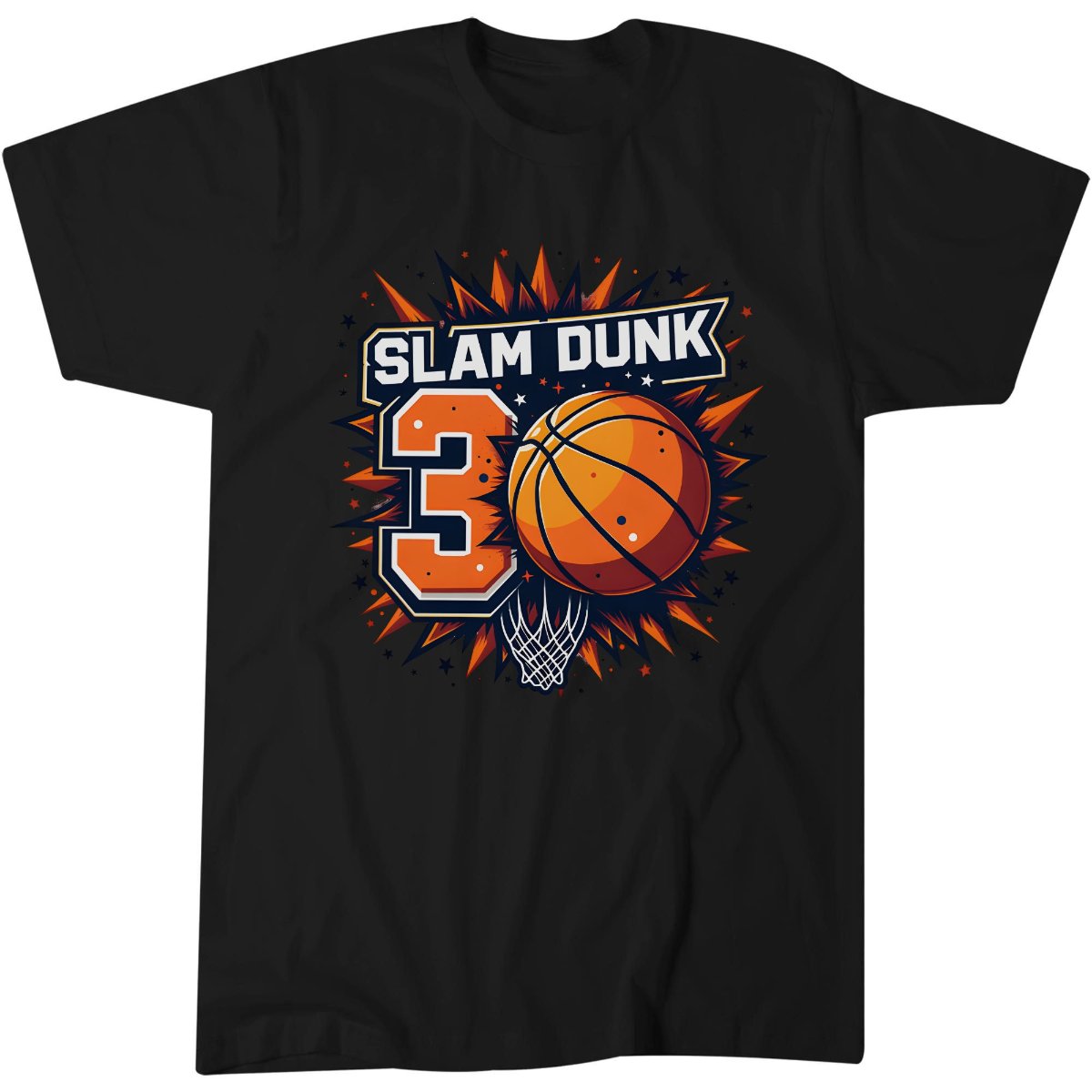 30th Birthday Basket Ball Slam Dunk Age 30 T-Shirt