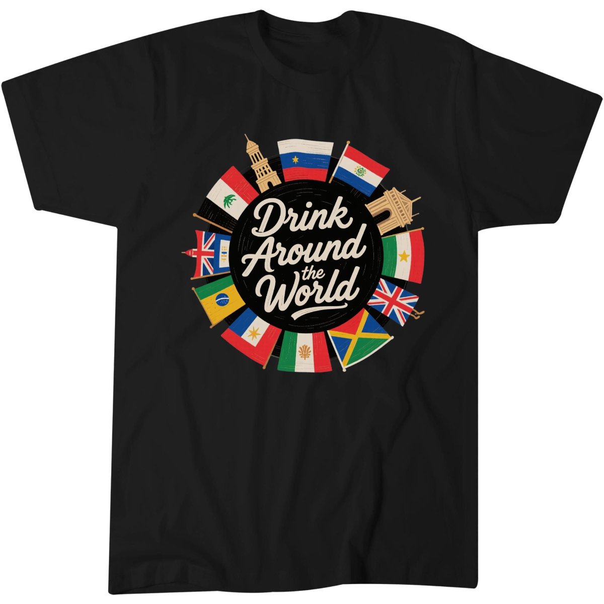 Adult Vacation Drinking Countries International National T-Shirt.png