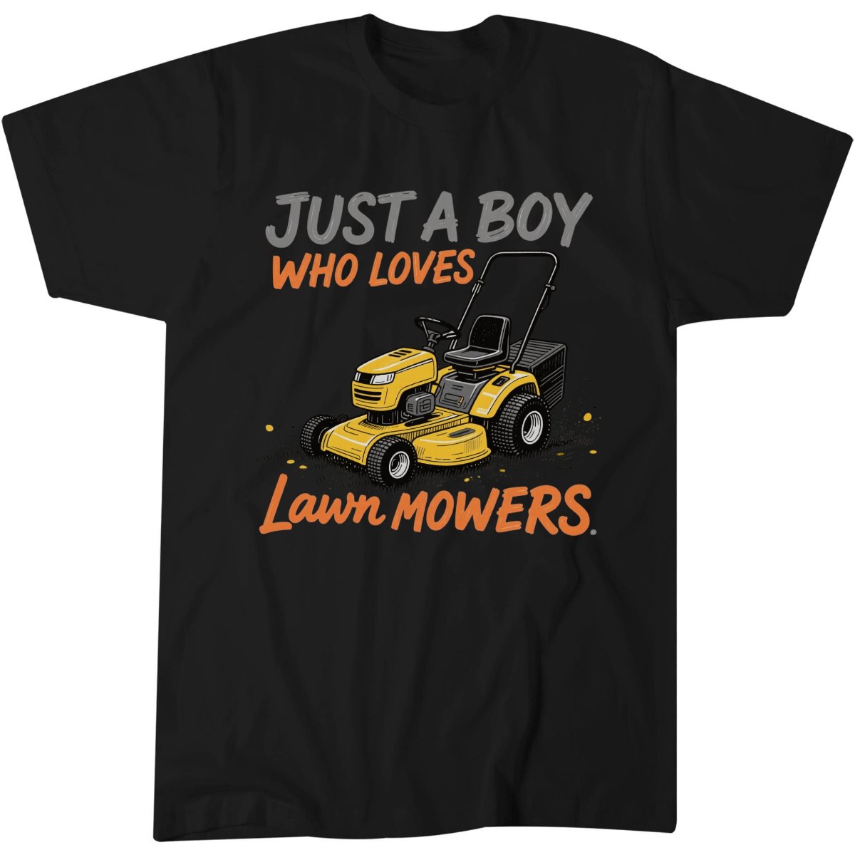 Cute Lawn Mower Shirt, Funny Gardener Gift Tee, Just A Boy T-Shirt