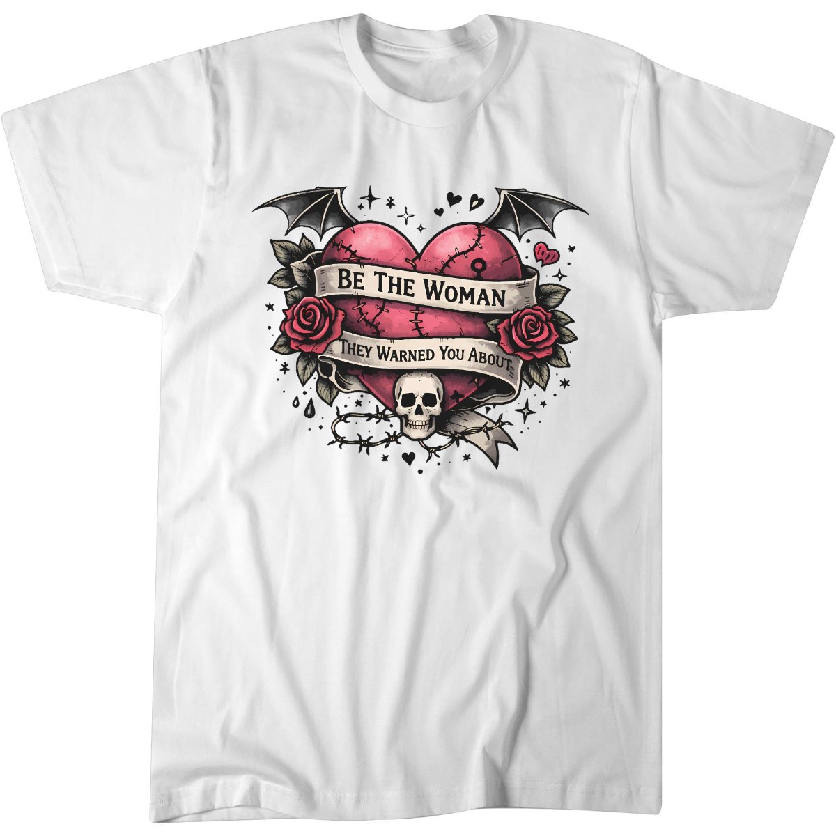Feminist Quote Funny Emo Tattoo Style Womens Equality T-Shirt