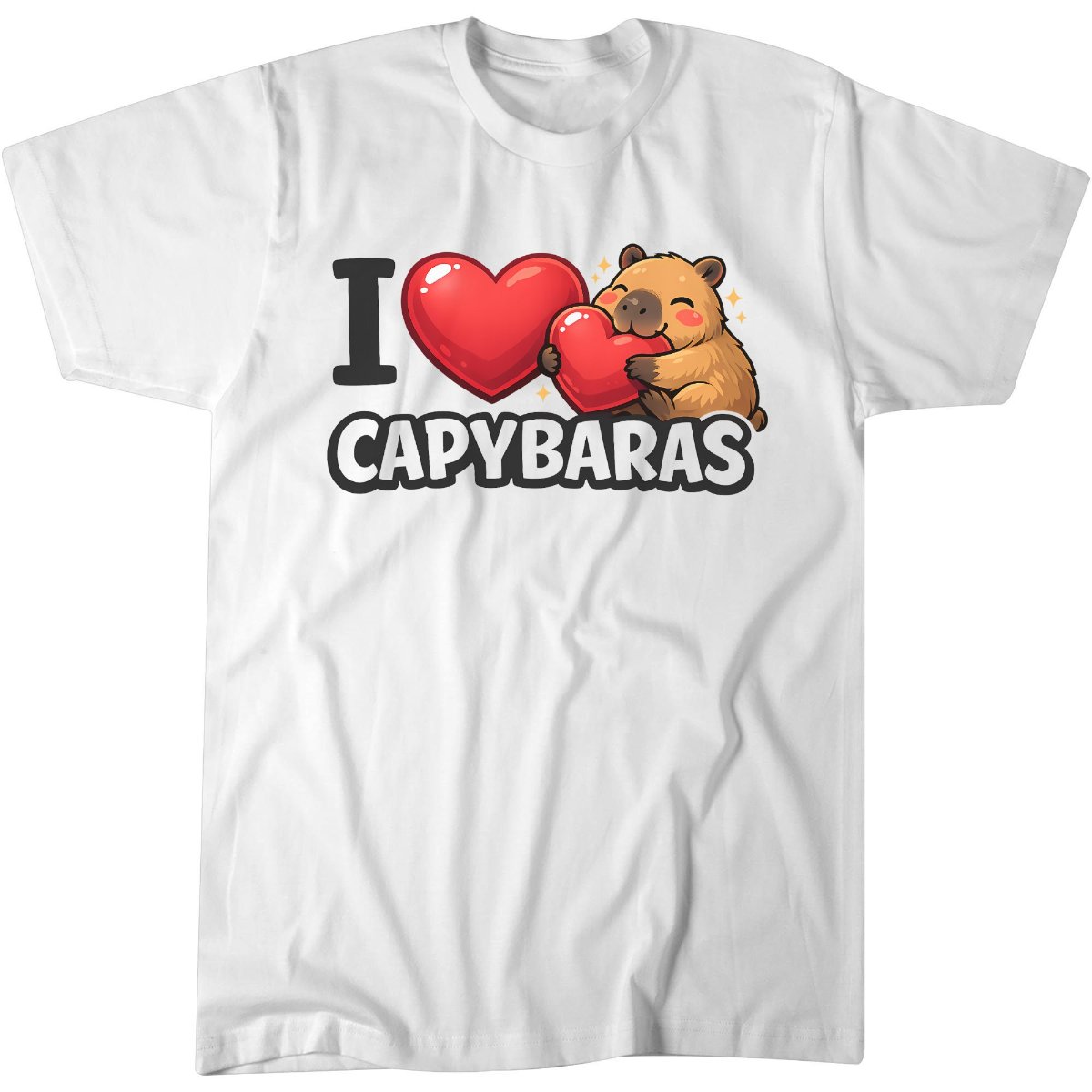 I Love Capybaras Cute Cappy T-Shirt