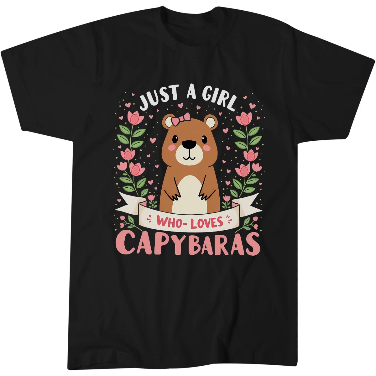Just A Girl Who Loves Capybaras Cute T-Shirt