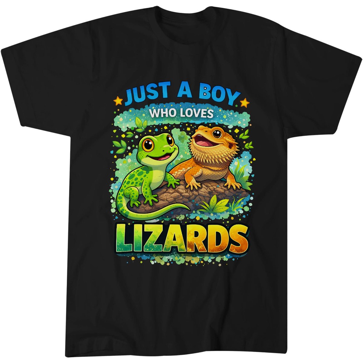 Lizard Bearded Dragon Lover Just A Boy T-Shirt
