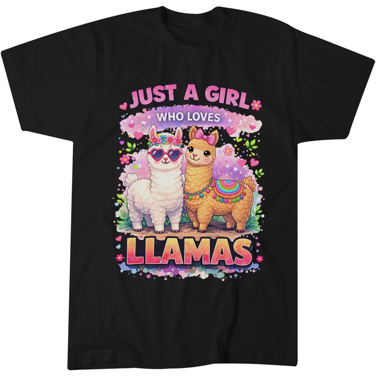 LLama Alpaca Shirt, Just A Girl Who Loves Llamas T-Shirt